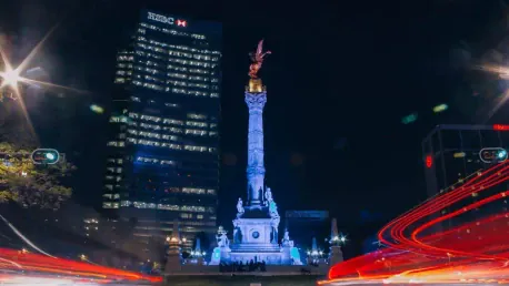 Confusión por réplica del Ángel de la Independencia en rodaje de filme